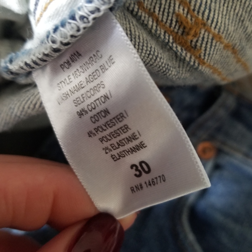 RE/DONE High Rise Ankle Crop Ultra Stretch Raw Cut Jeans Size 30 Mid Wa… - Picture 4 of 7